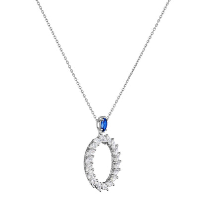 Chopard L'Heure du Diamant pendant in 18k ethical white gold with diamonds and sapphires, view 2