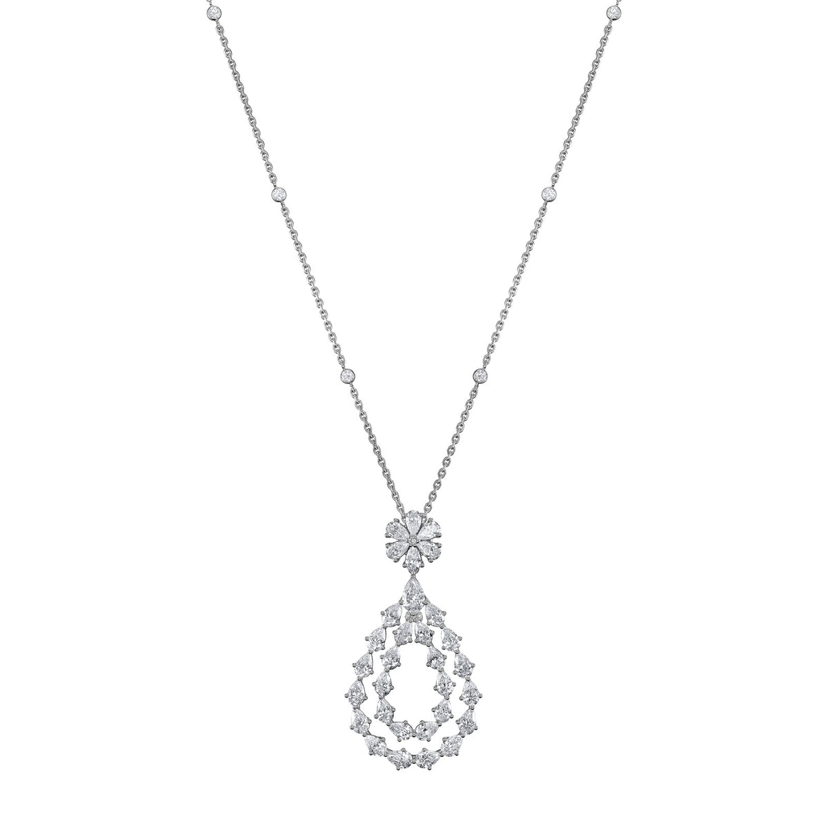 Chopard L'Heure du Diamant pendant in 18k ethical white gold with diamonds