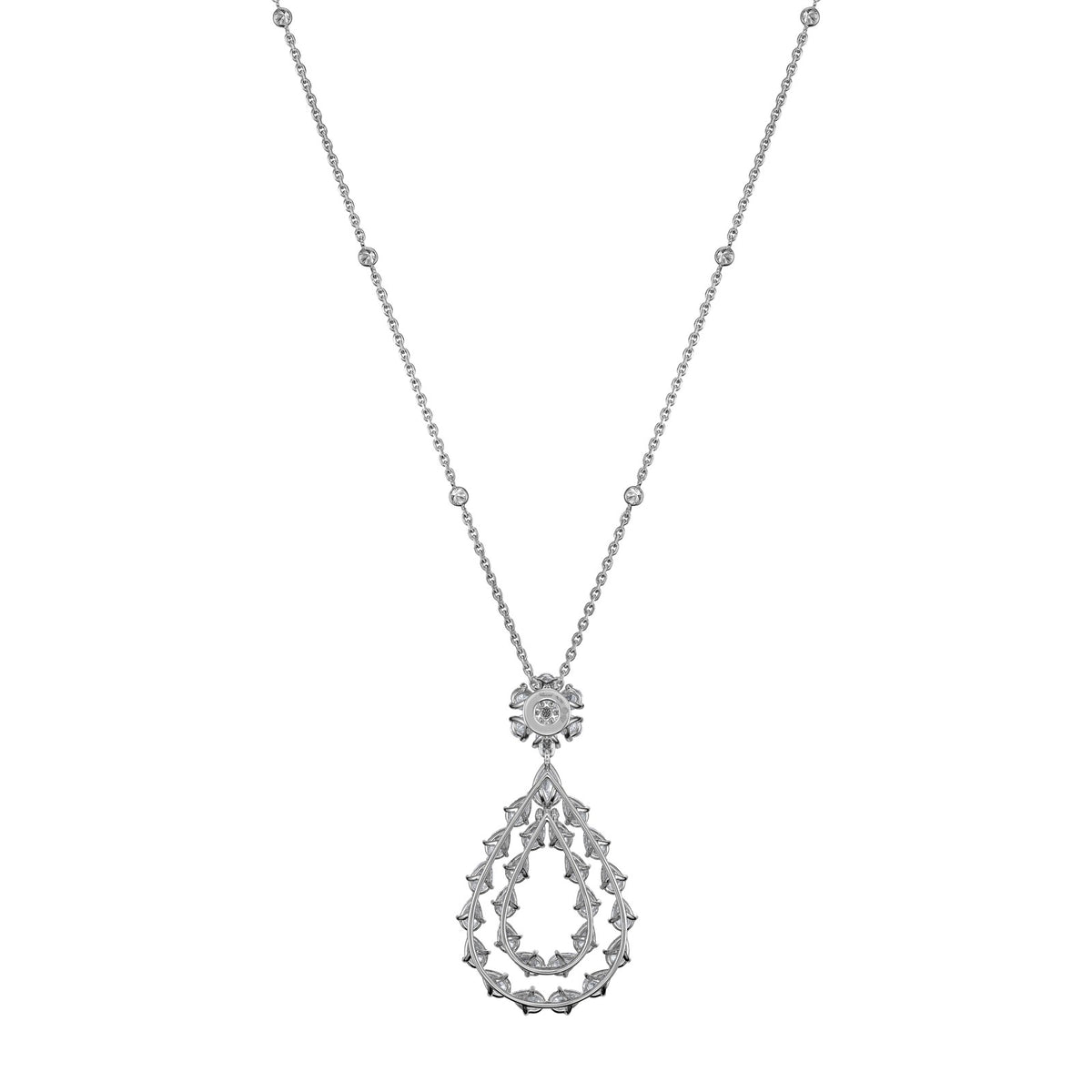 Chopard L'Heure du Diamant pendant in 18k ethical white gold with diamonds, view 4