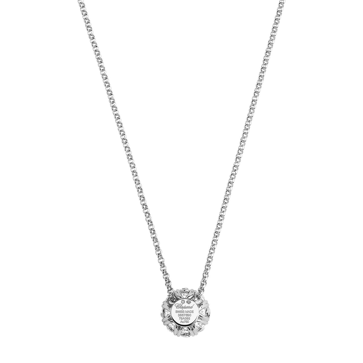 Chopard L'Heure du Diamant pendant in 18k ethical white gold with diamonds, view 4