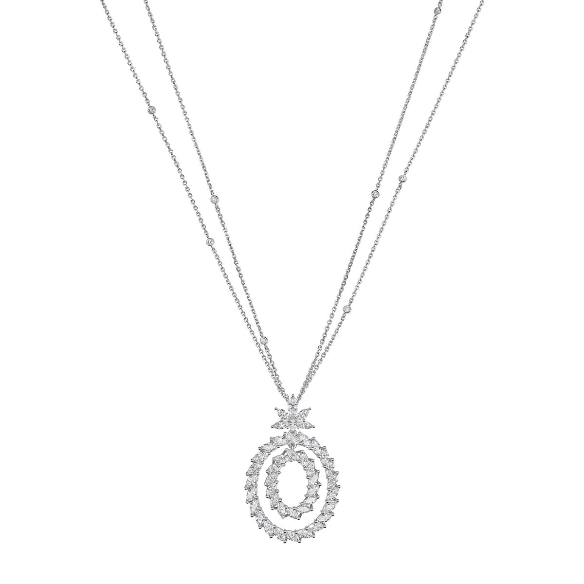 Chopard L'Heure du Diamant pendant in 18k ethical white gold with diamonds