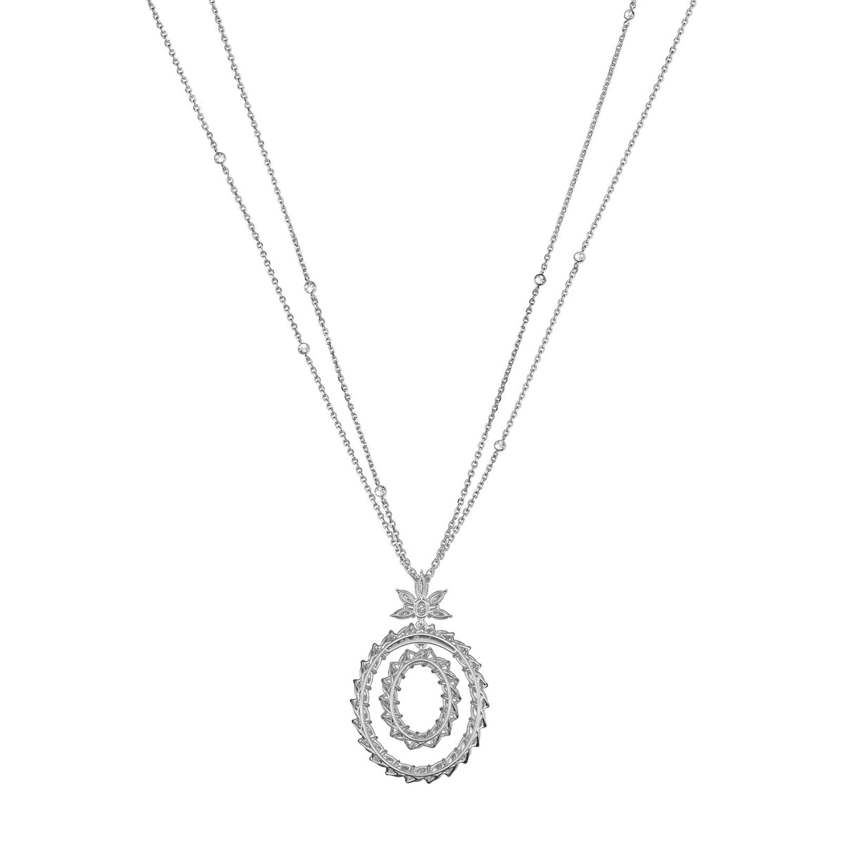 Chopard L'Heure du Diamant pendant in 18k ethical white gold with diamonds, view 4