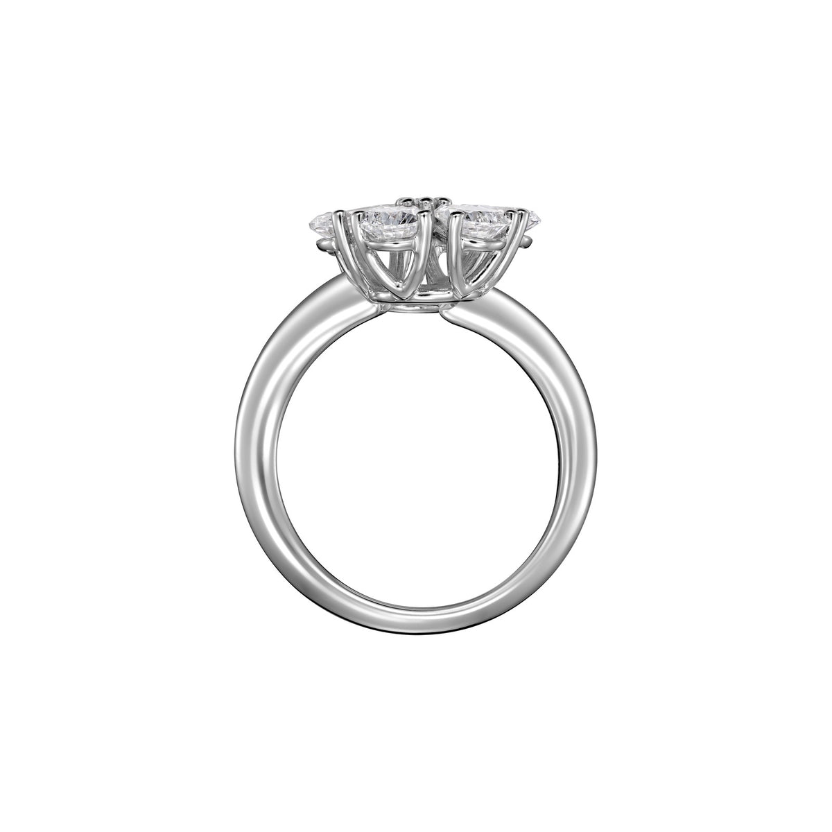 Chopard L'Heure du Diamant ring in 18k ethical white gold with diamonds, view 3