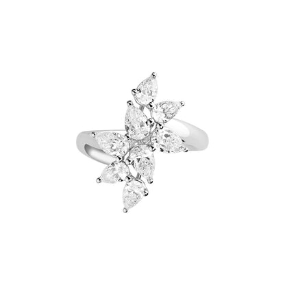 Chopard L'Heure du Diamant ring in 18k ethical white gold with diamonds, view 2