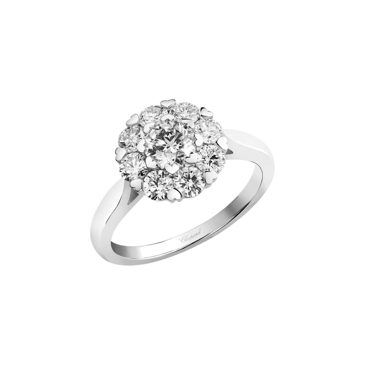 Chopard L'Heure du Diamant ring in 18k ethical white gold with diamonds