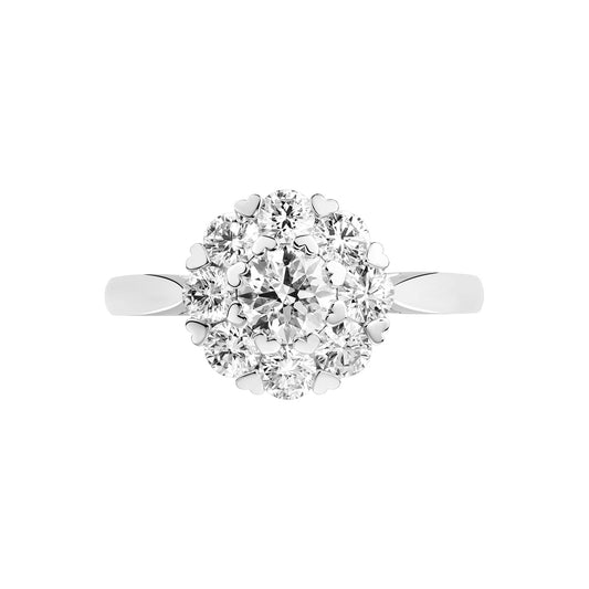 Chopard L'Heure du Diamant ring in 18k ethical white gold with diamonds, view 2