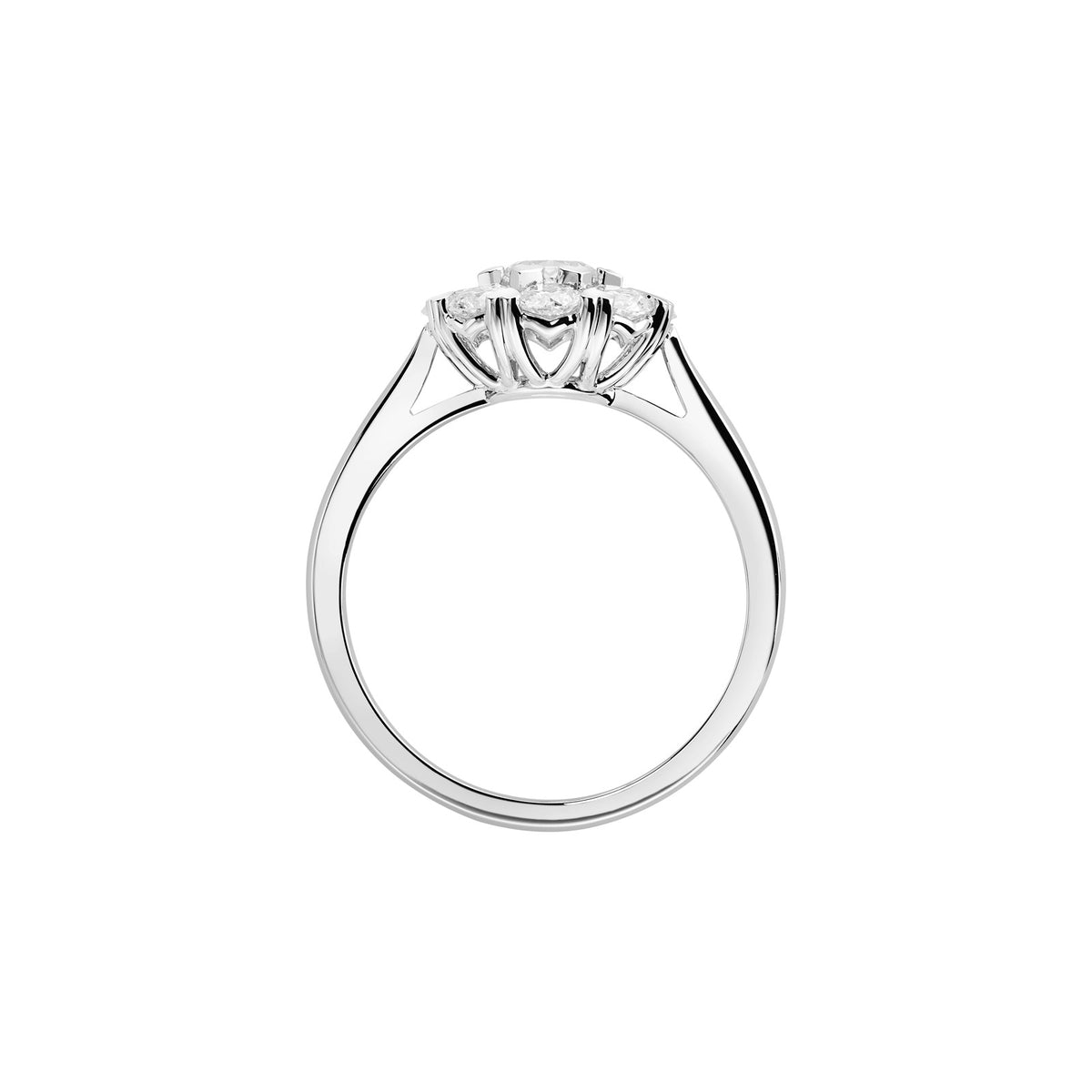 Chopard L'Heure du Diamant ring in 18k ethical white gold with diamonds, view 3