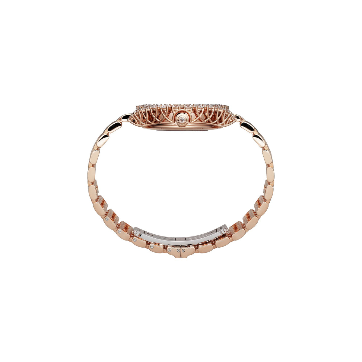 Chopard L'Heure du Diamant watch in 18k ethical rose gold with diamonds, view 3