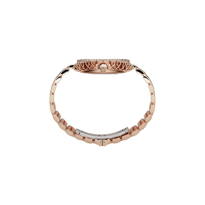 Chopard L'Heure du Diamant watch in 18k ethical rose gold with diamonds, view 3