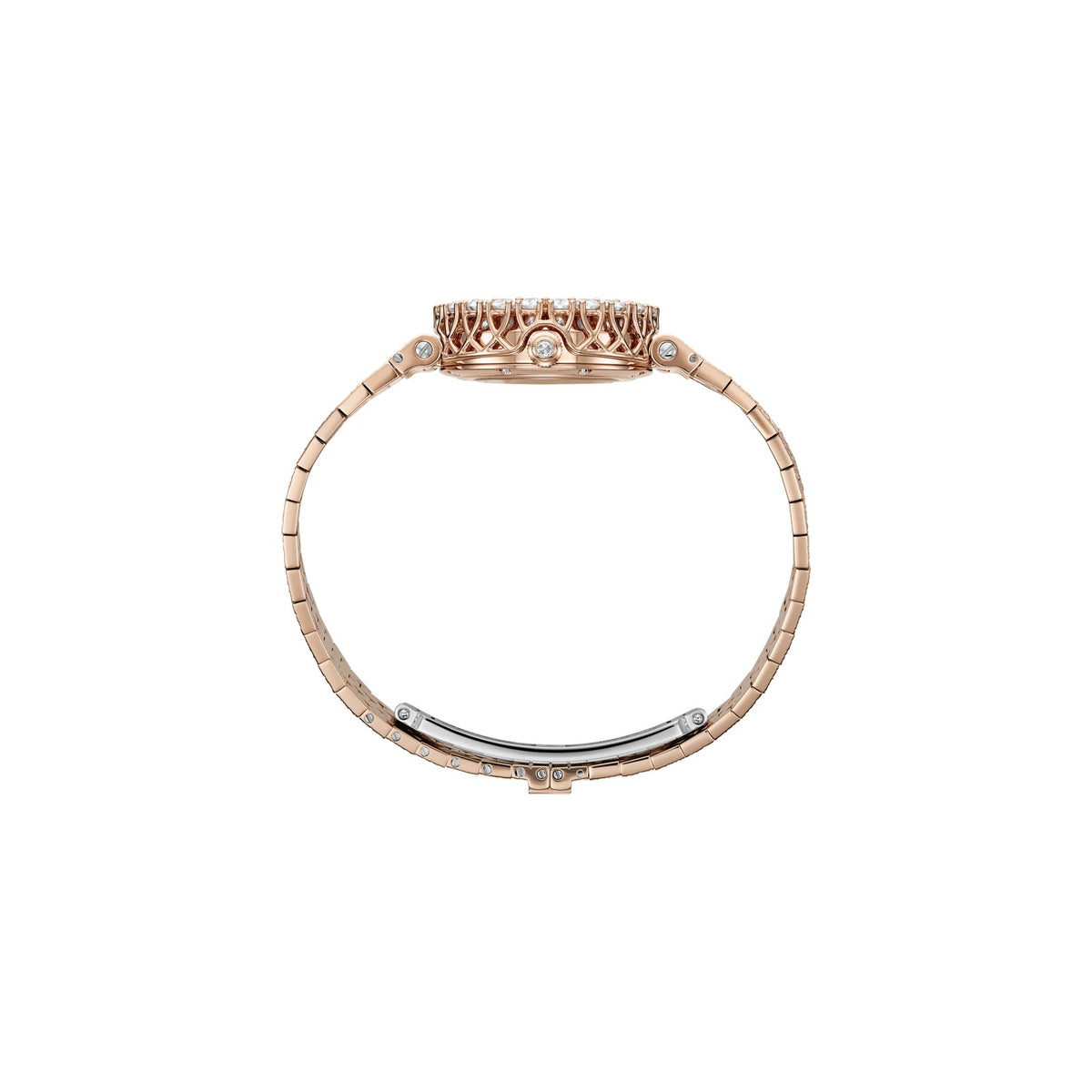 Chopard L'Heure du Diamant watch in 18k ethical rose gold with diamonds, view 3