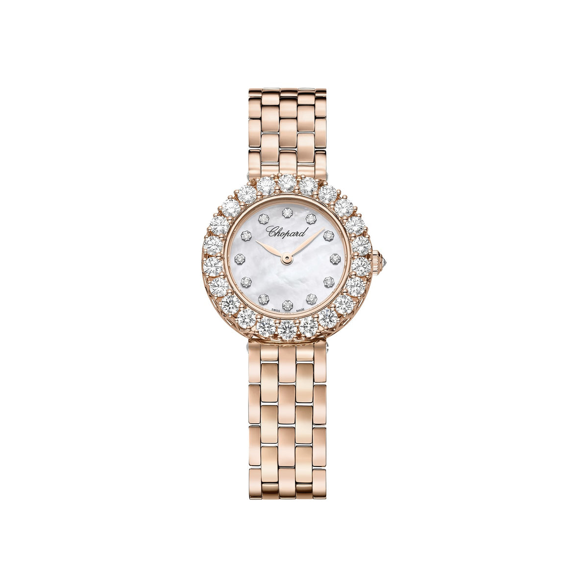 Chopard L'Heure du Diamant watch in 18k ethical rose gold with moving diamonds