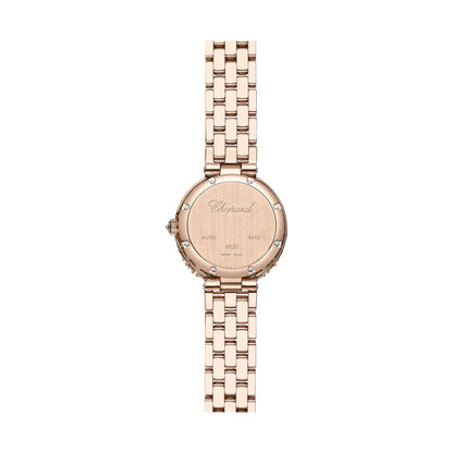 Chopard L'Heure du Diamant watch in 18k ethical rose gold with moving diamonds, view 2