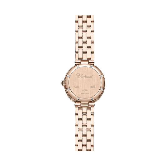 Chopard L'Heure du Diamant watch in 18k ethical rose gold with moving diamonds, view 2