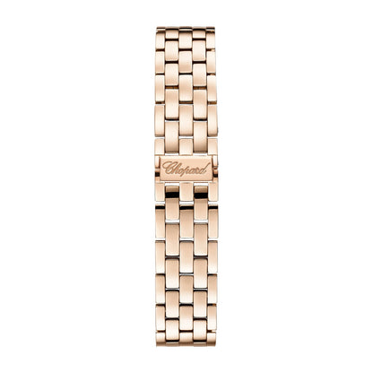 Chopard L'Heure du Diamant watch in 18k ethical rose gold with moving diamonds, view 4
