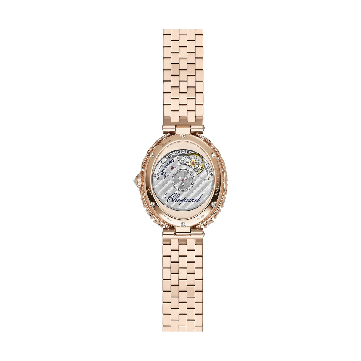 Chopard L'Heure du Diamant watch in 18k ethical rose gold with diamonds, view 2