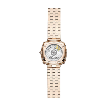 Chopard L'Heure du Diamant watch in 18k ethical rose gold with diamonds, view 2