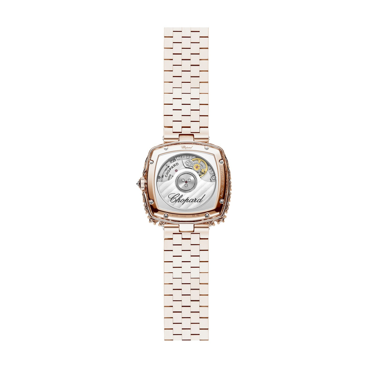 Chopard L'Heure du Diamant watch in 18k ethical rose gold with diamonds, view 2
