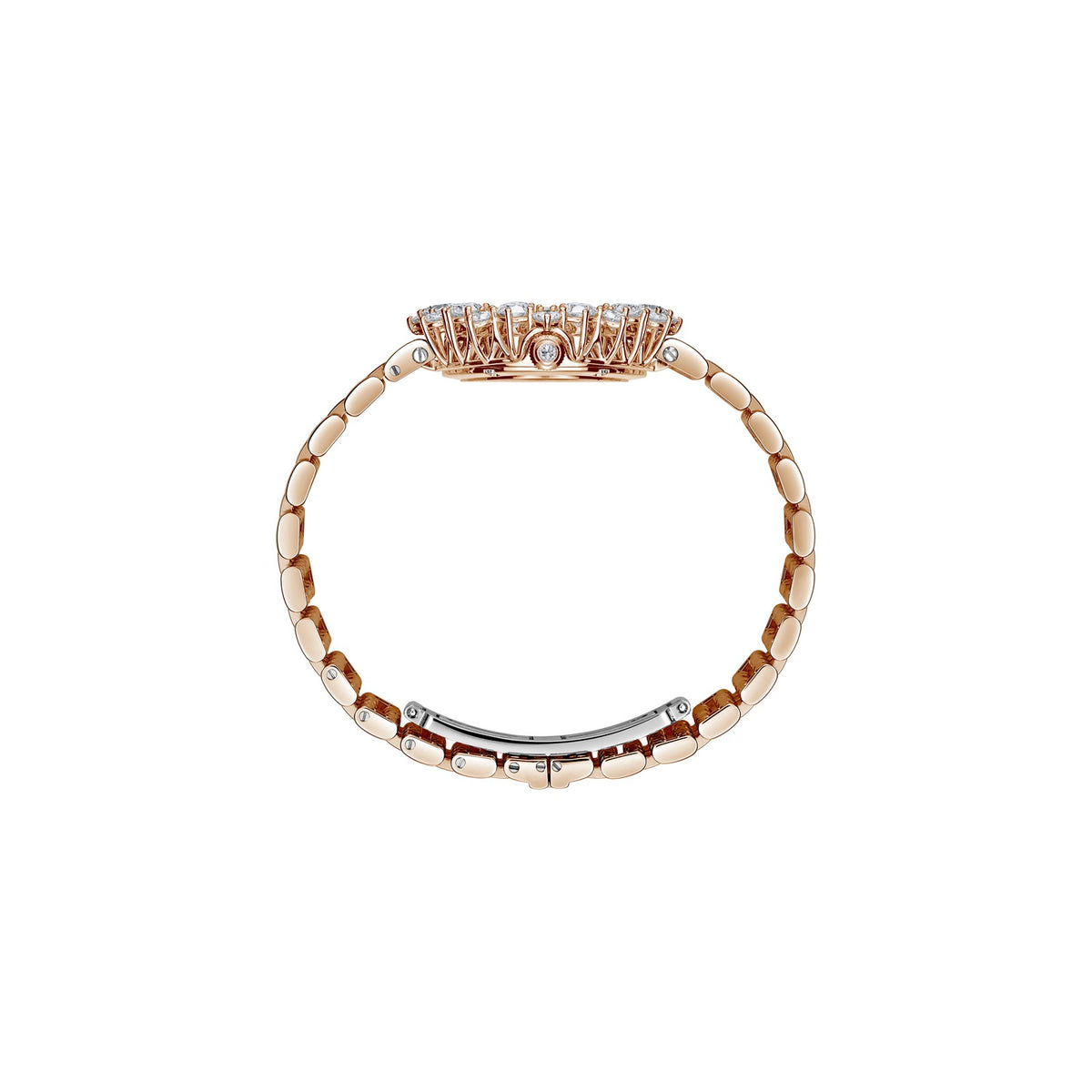 Chopard L'Heure du Diamant watch in 18k ethical rose gold with diamonds, view 3