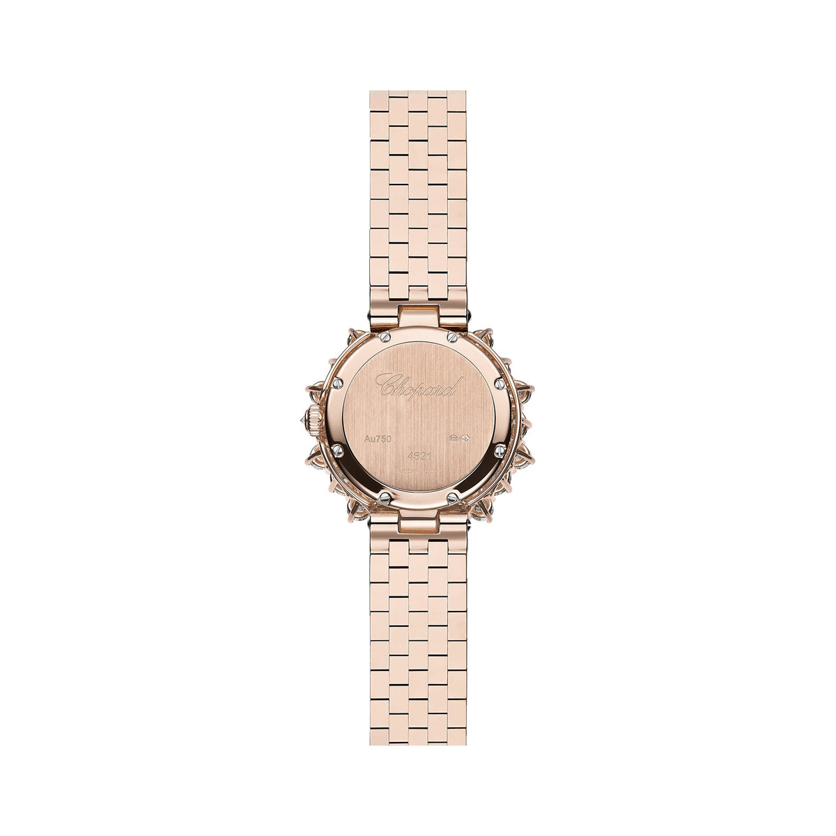 Chopard L'Heure du Diamant watch in 18k ethical rose gold with diamonds, view 2