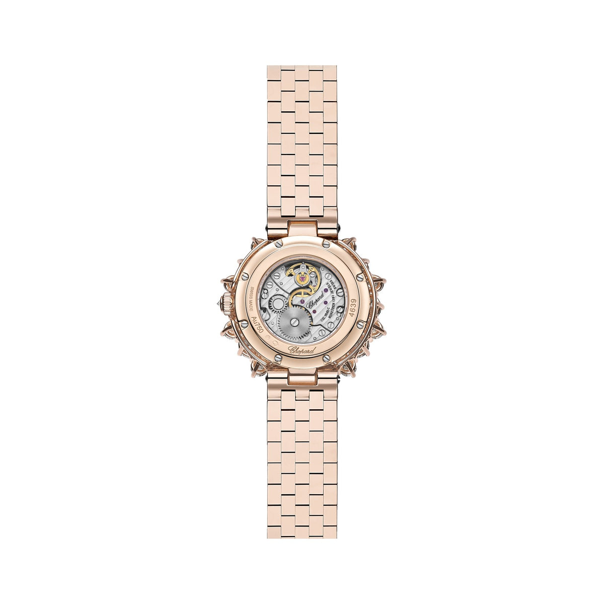 Chopard L'Heure du Diamant watch in 18k ethical rose gold with diamonds, view 2