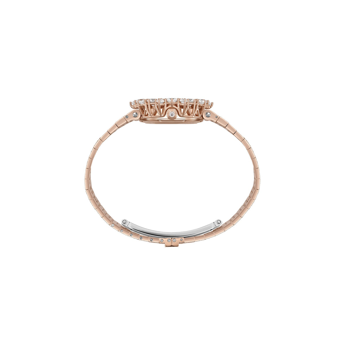 Chopard L'Heure du Diamant watch in 18k ethical rose gold with diamonds, view 3