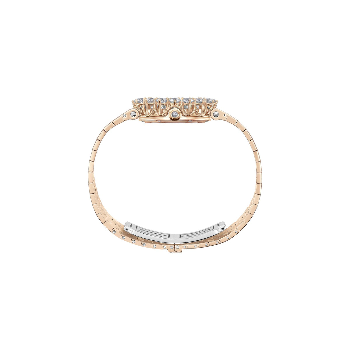 Chopard L'Heure du Diamant watch in 18k ethical rose gold with diamonds, view 3