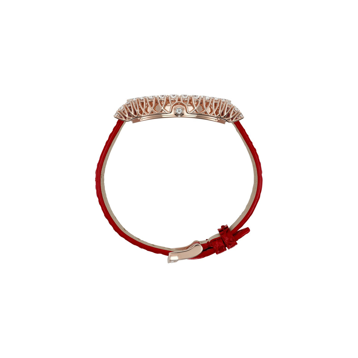 Chopard L'Heure du Diamant watch in 18k ethical rose gold with diamonds, view 3