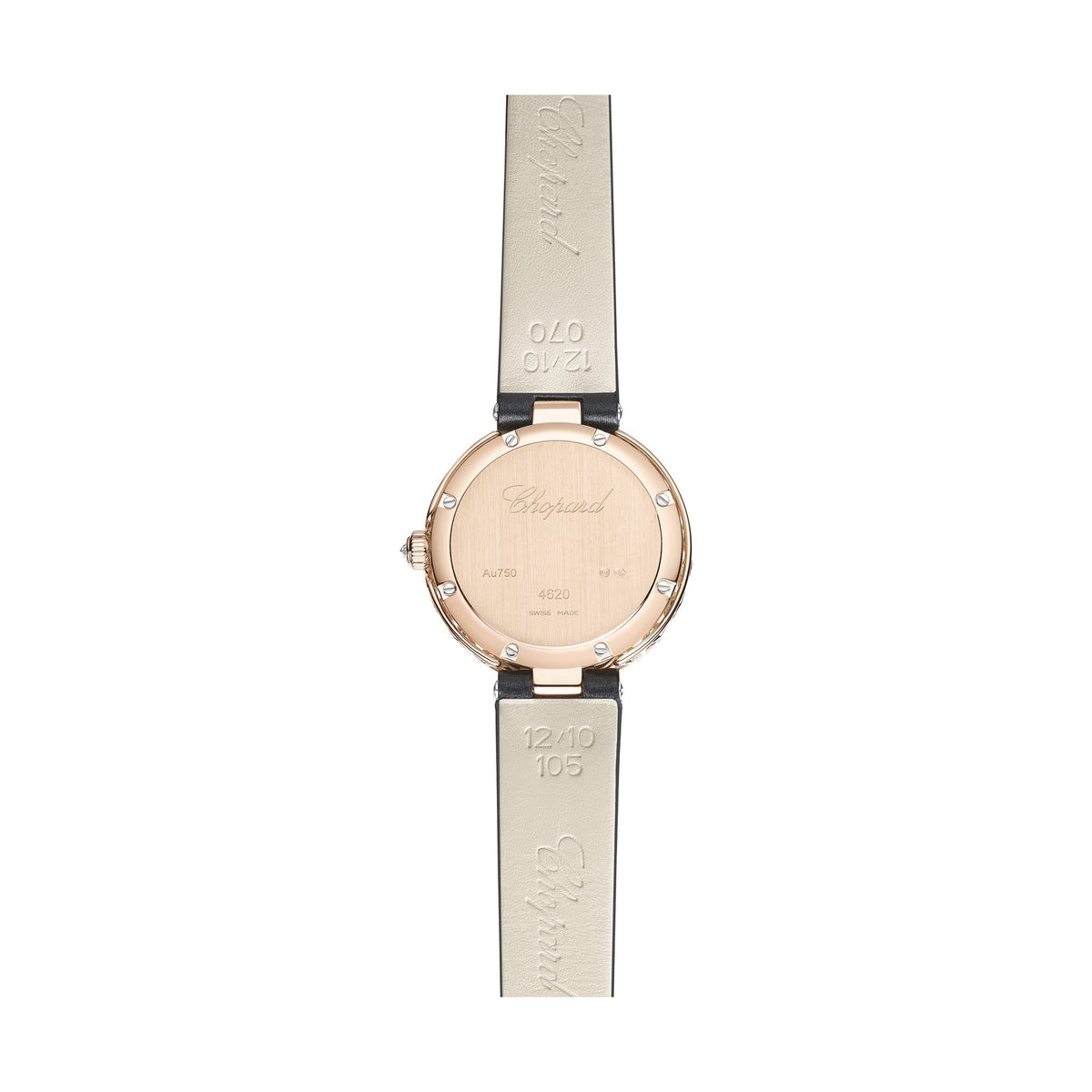 Chopard L'Heure du Diamant watch in 18k ethical rose gold with diamonds, view 2