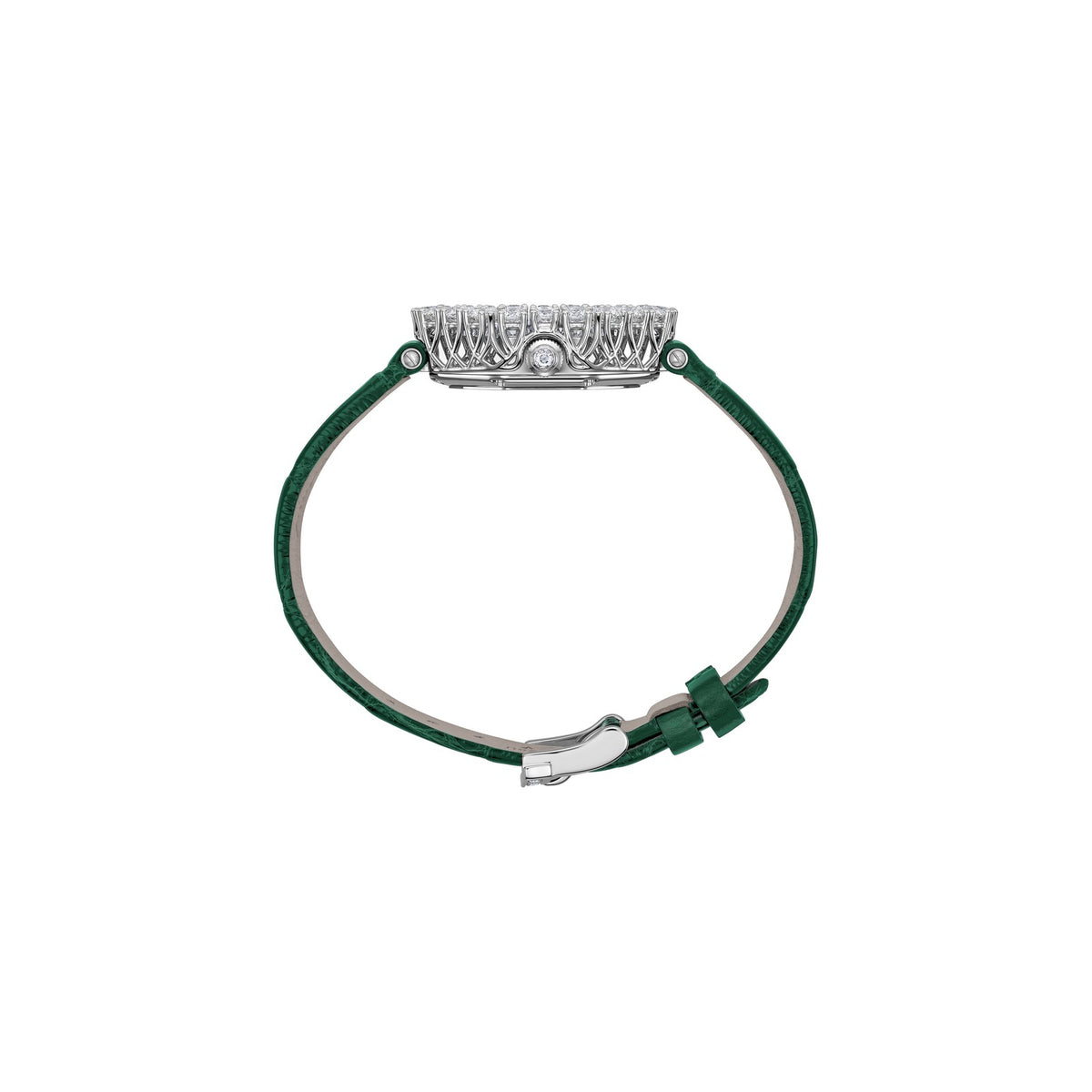 Chopard L'Heure du Diamant watch in 18k ethical white gold with diamonds, view 3