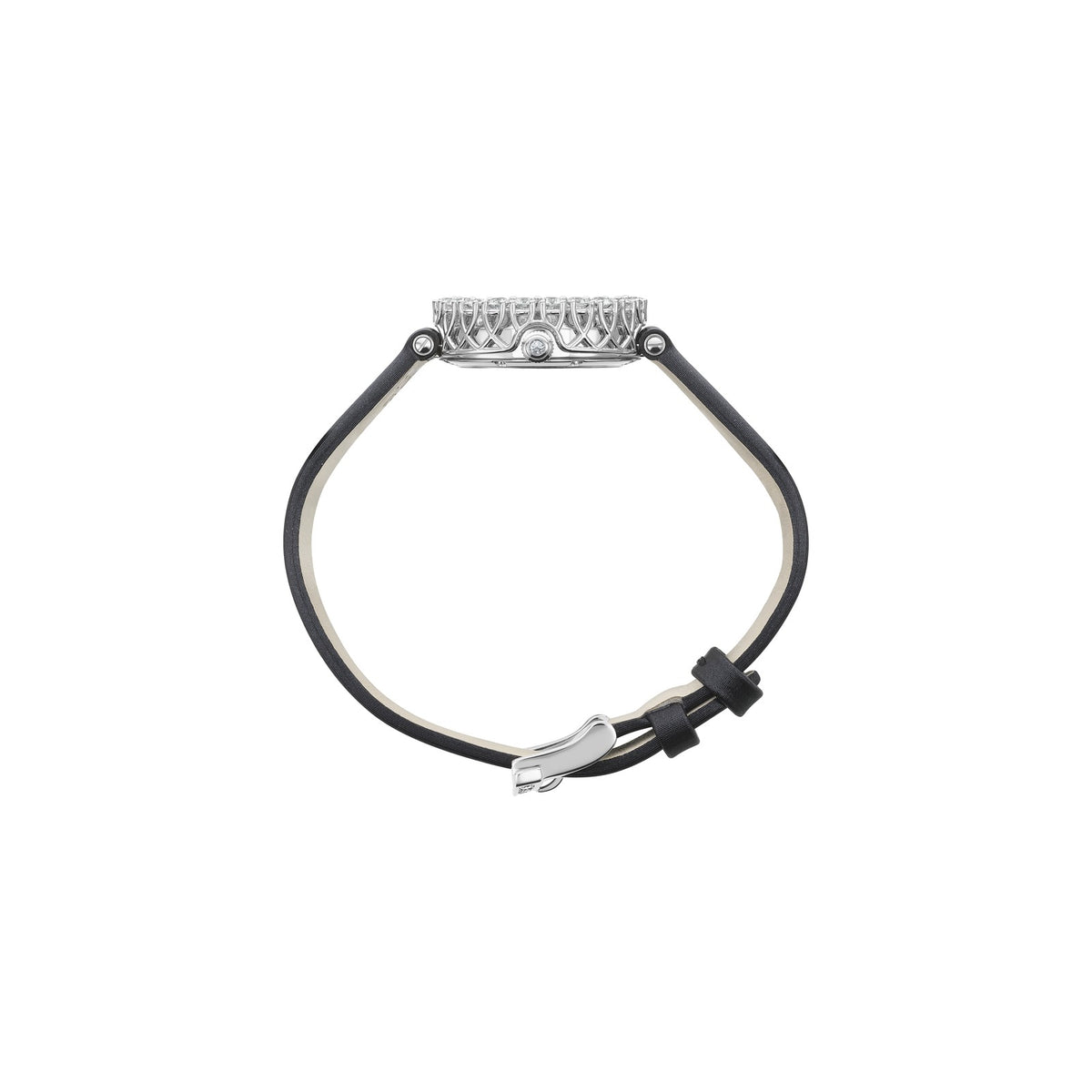 Chopard L'Heure du Diamant watch in 18k ethical white gold with diamonds, view 3