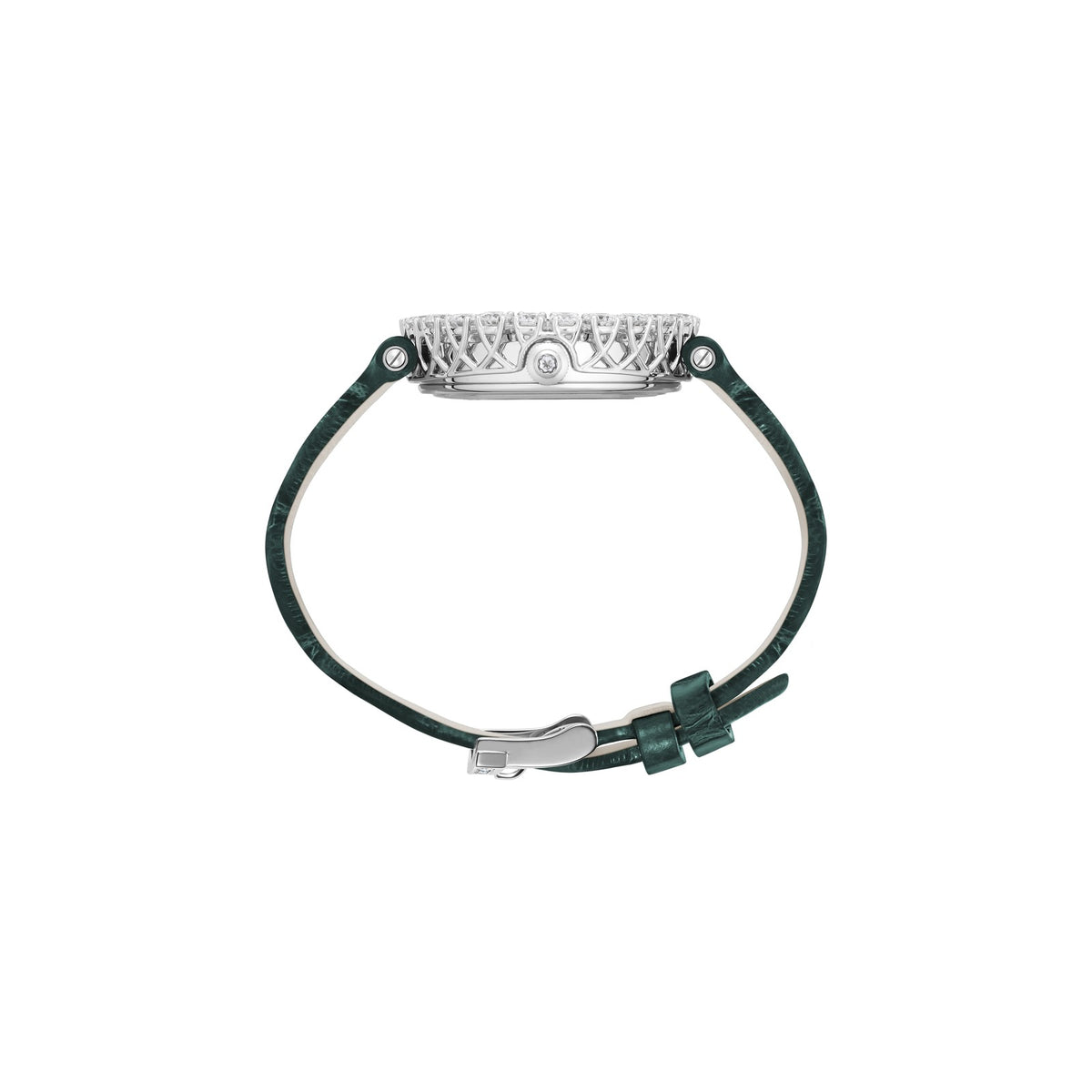 Chopard L'Heure du Diamant watch in 18k ethical white gold with diamonds, view 3