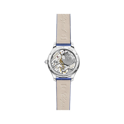 Chopard L.U.C watch in platinum with diamonds, view 2