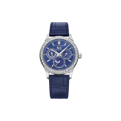 Chopard L.U.C watch in platinum with diamonds