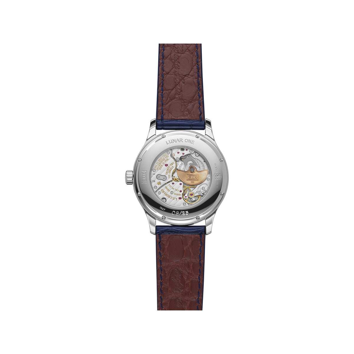 Chopard L.U.C watch in platinum with diamonds, view 2