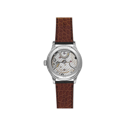 Chopard L.U.C watch in platinum with diamonds, view 2