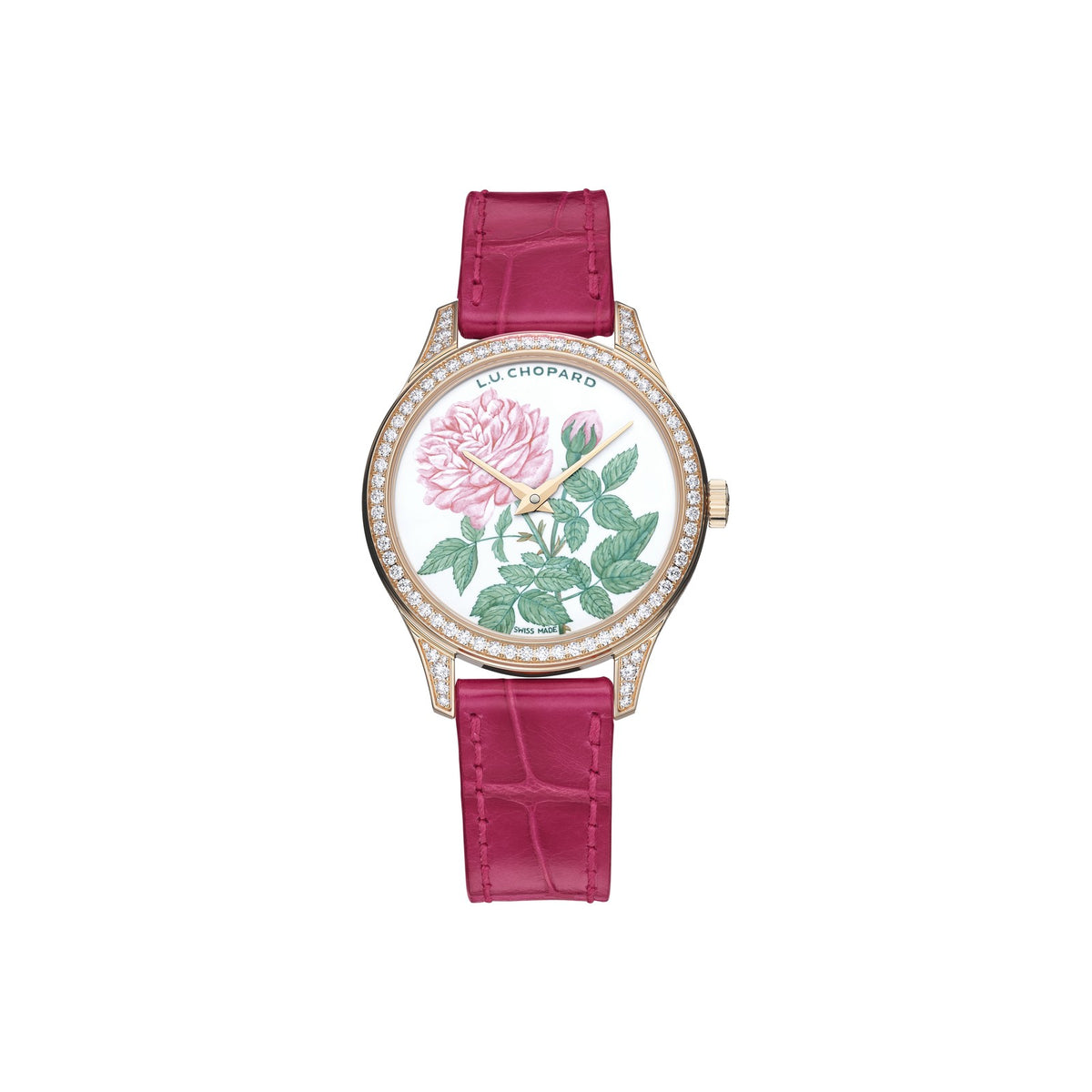 Chopard L.U.C watch in 18k ethical rose gold with diamonds
