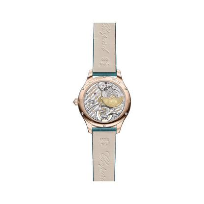 Chopard L.U.C watch in 18k ethical rose gold with diamonds, view 2