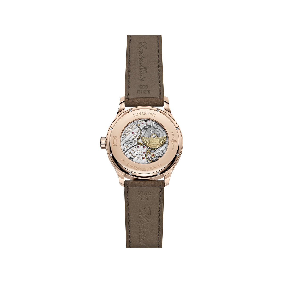 Chopard L.U.C watch in 18k ethical rose gold, view 2