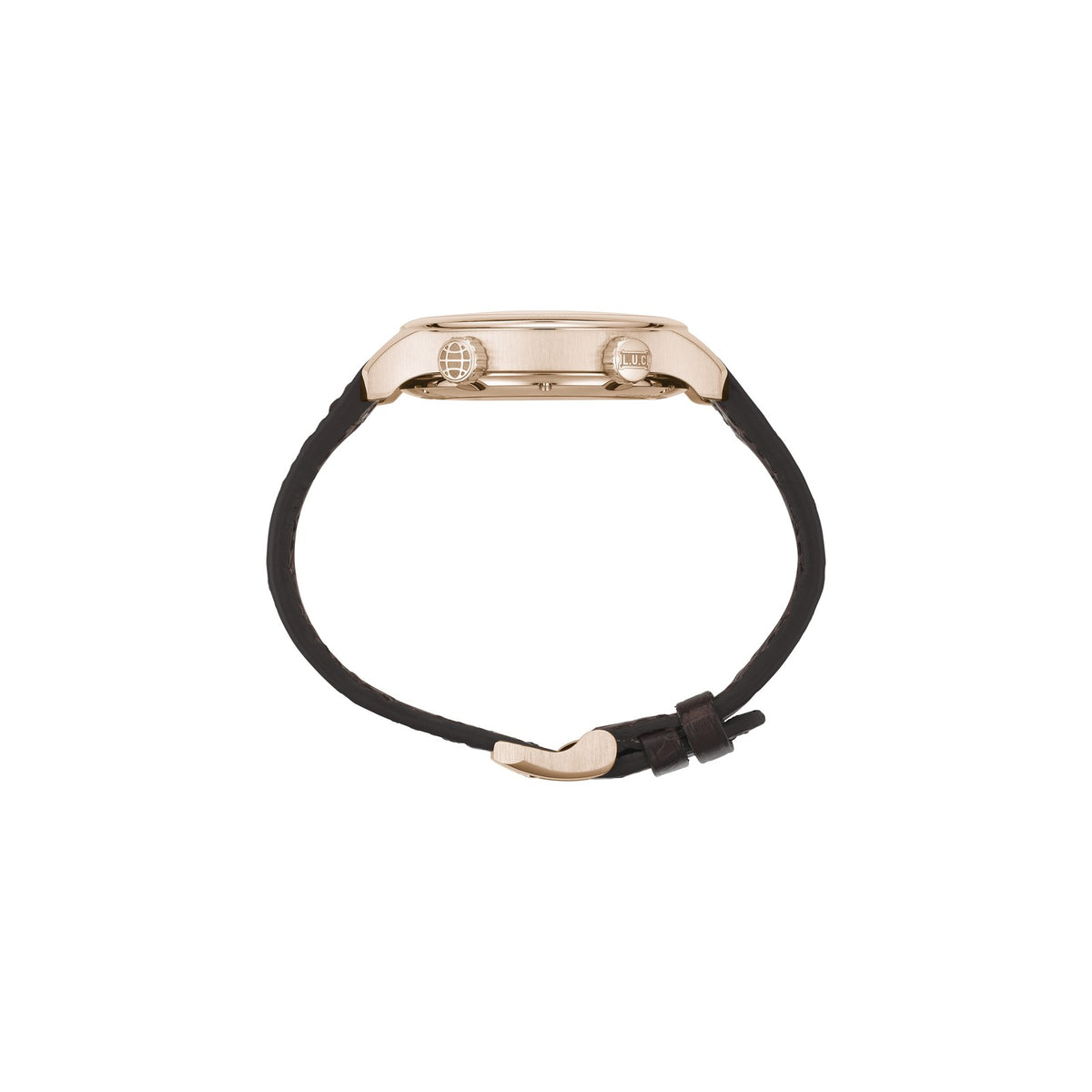 Chopard L.U.C watch in 18k ethical rose gold, view 3