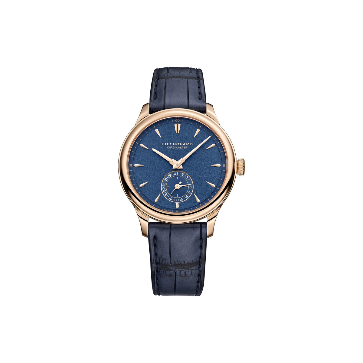 Chopard L.U.C watch in 18k ethical rose gold, view 2