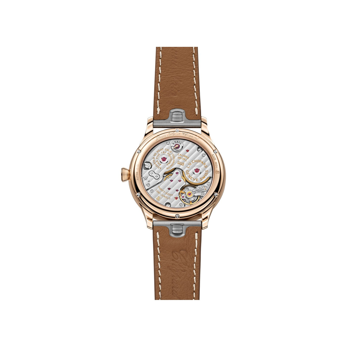 Chopard L.U.C watch in 18k ethical rose gold, view 3