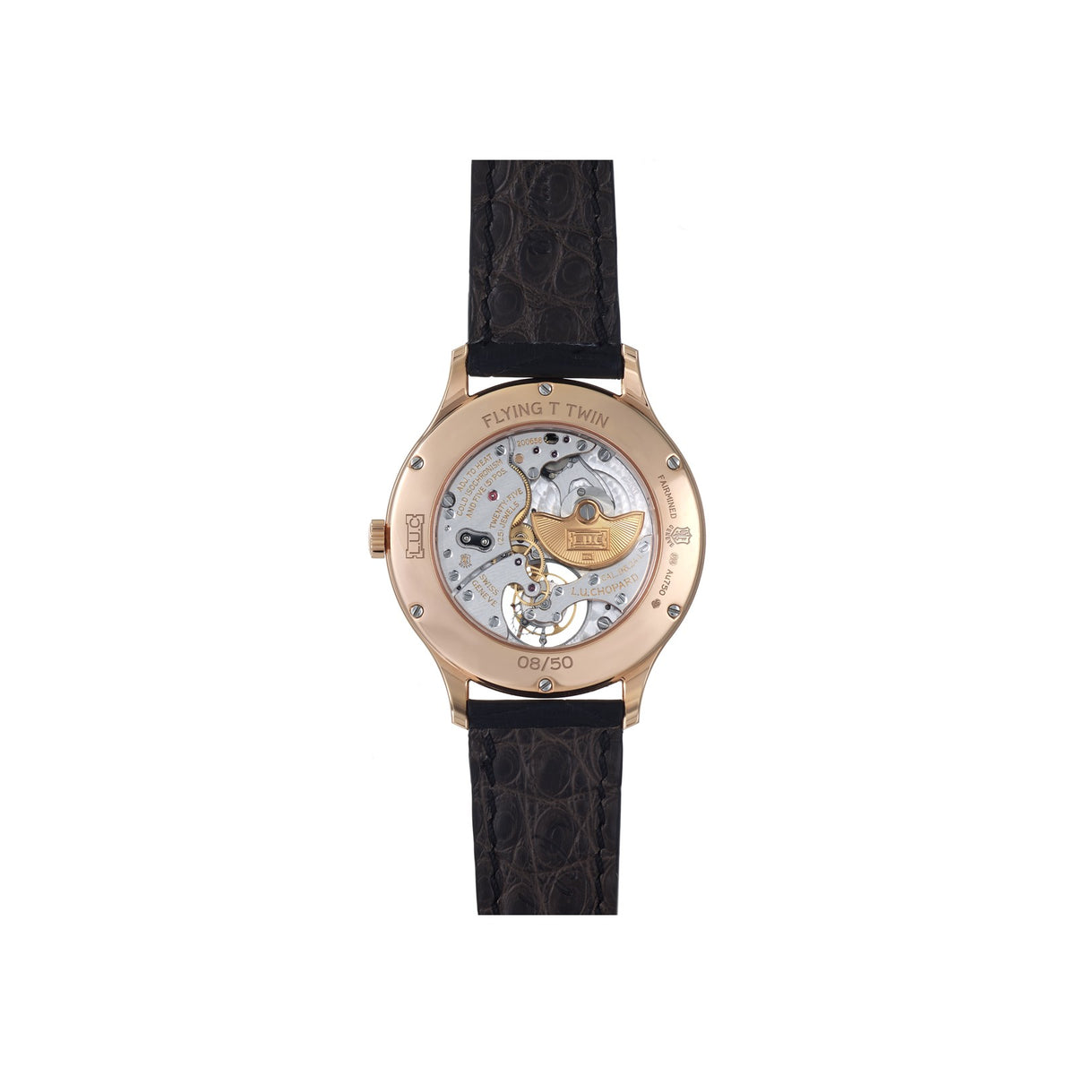 Chopard L.U.C watch in 18k ethical rose gold, view 2
