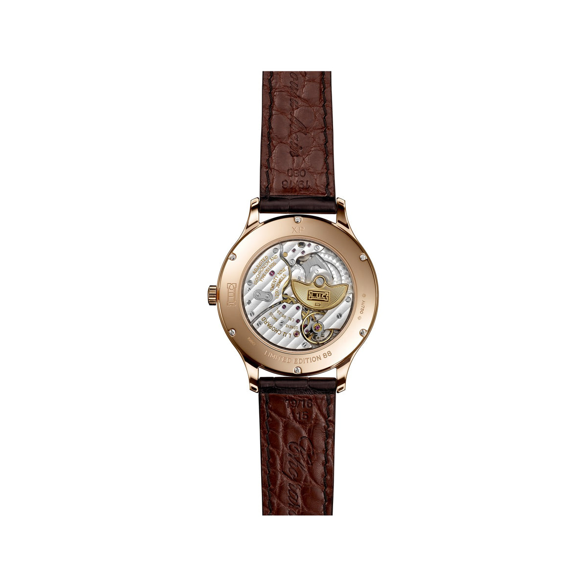 Chopard L.U.C watch in 18k ethical rose gold, view 2
