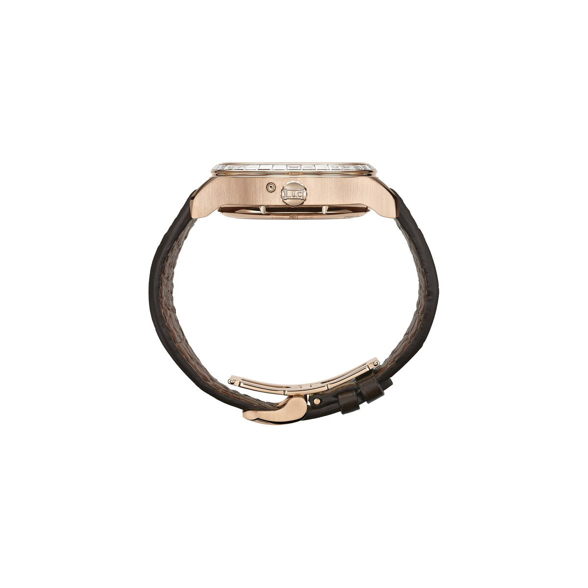 Chopard L.U.C watch in 18k ethical rose gold, view 3