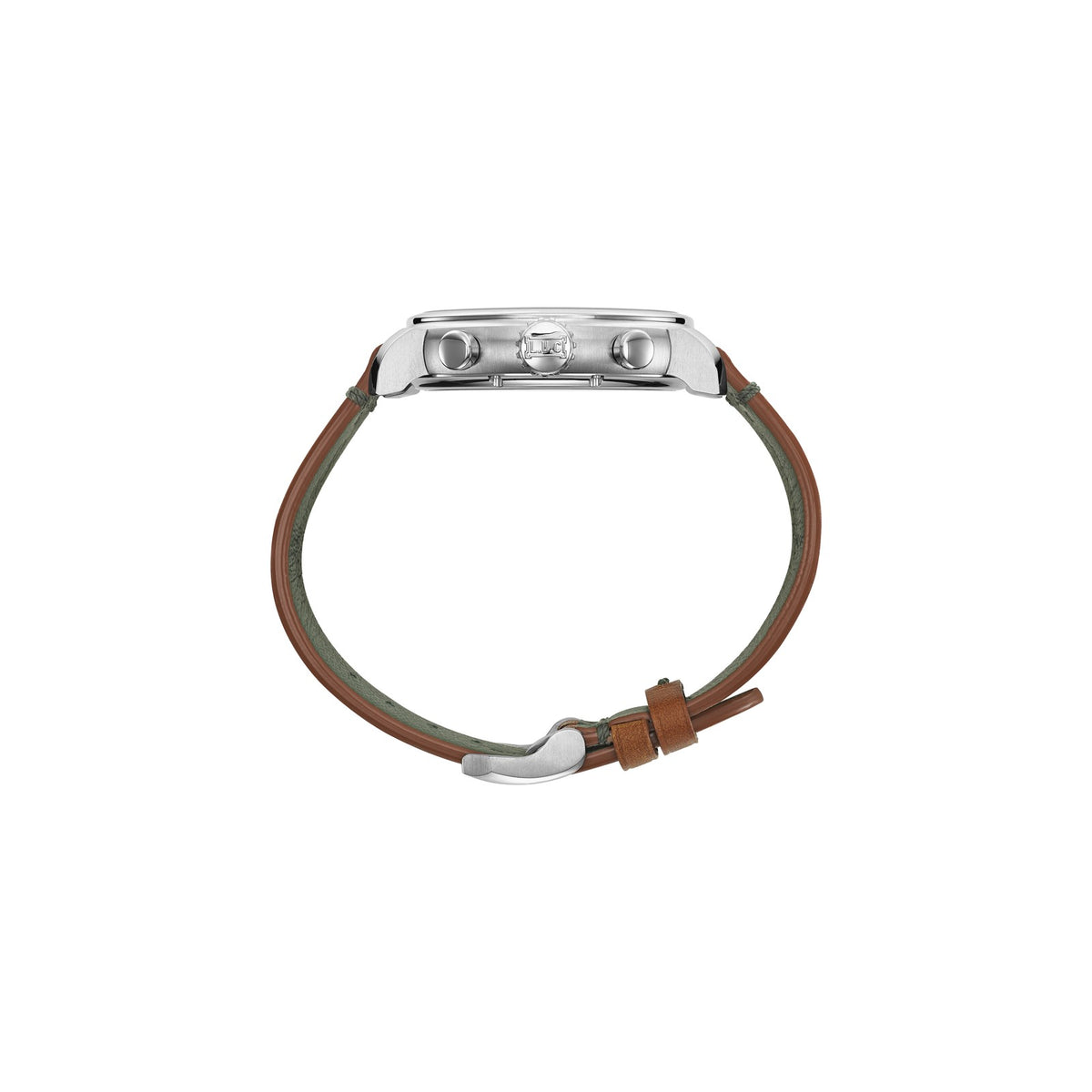 Chopard L.U.C watch in stainless steel, view 3