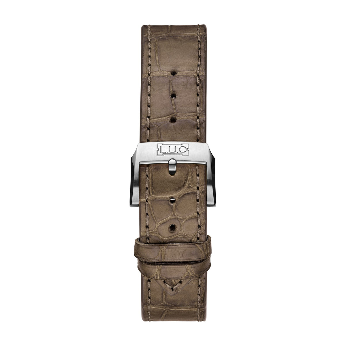 Chopard L.U.C watch in stainless steel, view 4
