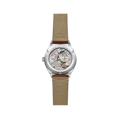 Chopard L.U.C watch in stainless steel, view 2