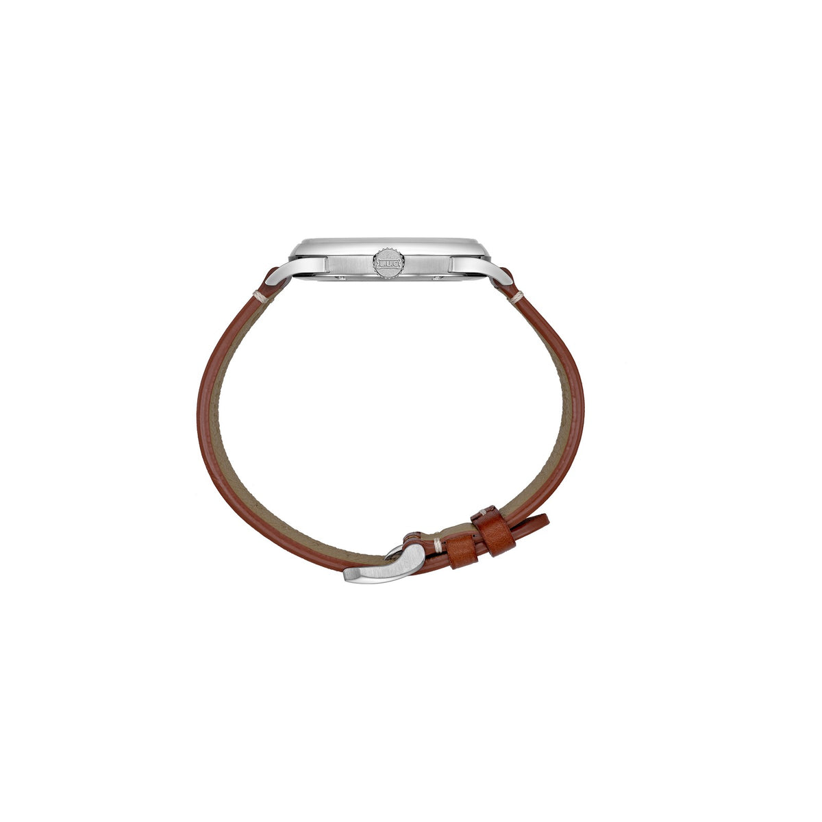 Chopard L.U.C watch in stainless steel, view 3