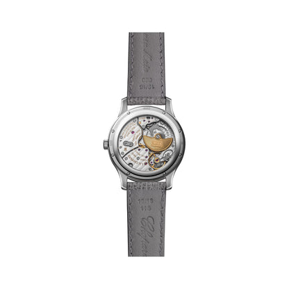Chopard L.U.C watch in stainless steel, view 2