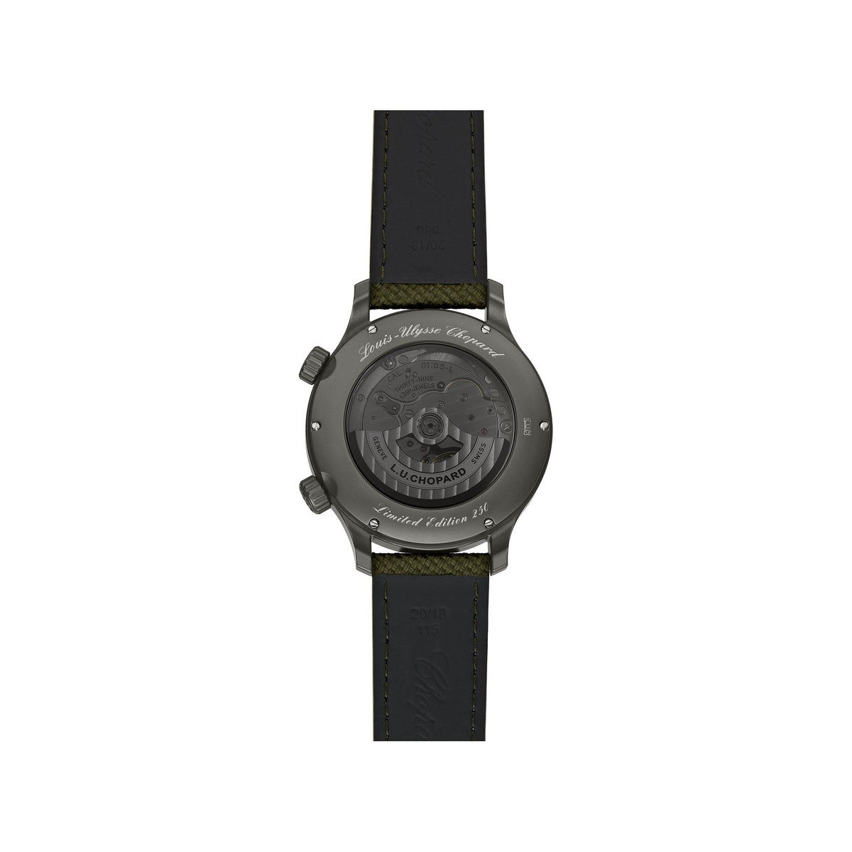 Chopard L.U.C watch in titanium, view 2